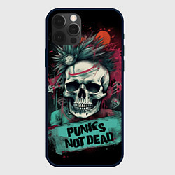Чехол для iPhone 12 Pro Punks not dead, цвет: 3D-черный