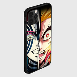 Чехол для iPhone 12 Pro Аказа и Ренгоку - клинок, цвет: 3D-черный — фото 2