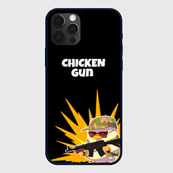 Чехол для iPhone 12 Pro Цыплячий спецназ, цвет: 3D-черный