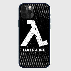 Чехол iPhone 12 Pro Half-Life с потертостями на темном фоне