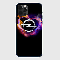 Чехол для iPhone 12 Pro С логотипом Опель, цвет: 3D-черный