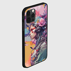 Чехол для iPhone 12 Pro Киберлетчица в цветах - Хуф и Ся, цвет: 3D-черный — фото 2