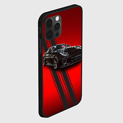 Чехол для iPhone 12 Pro Английский спортивный автомобиль Jaguar, цвет: 3D-черный — фото 2