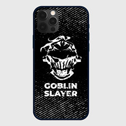 Чехол iPhone 12 Pro Goblin Slayer с потертостями на темном фоне