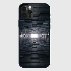 Чехол для iPhone 12 Pro Тёмная геометрия, цвет: 3D-черный