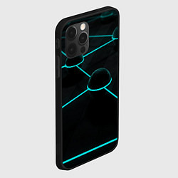 Чехол для iPhone 12 Pro Неоновые соединения, цвет: 3D-черный — фото 2