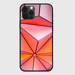 Чехол для iPhone 12 Pro Розовый обман зрения, цвет: 3D-черный