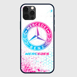 Чехол iPhone 12 Pro Mercedes neon gradient style