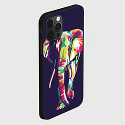 Чехол для iPhone 12 Pro По улице слона водили, цвет: 3D-черный — фото 2