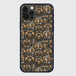 Чехол iPhone 12 Pro Паттерн из викингов