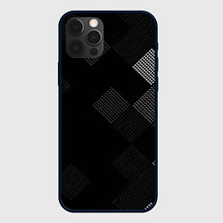 Чехол для iPhone 12 Pro Векторная сетка, цвет: 3D-черный
