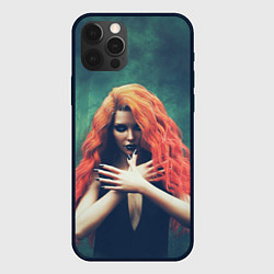 Чехол iPhone 12 Pro Рыжая ведьма колдует в лесу
