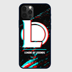 Чехол iPhone 12 Pro League of Legends в стиле glitch и баги графики на