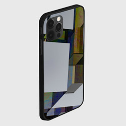 Чехол для iPhone 12 Pro Геометрический коллапс, цвет: 3D-черный — фото 2