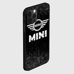 Чехол для iPhone 12 Pro Mini с потертостями на темном фоне, цвет: 3D-черный — фото 2