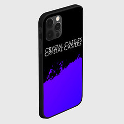 Чехол для iPhone 12 Pro Crystal Castles purple grunge, цвет: 3D-черный — фото 2