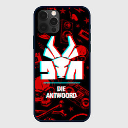 Чехол iPhone 12 Pro Die Antwoord rock glitch
