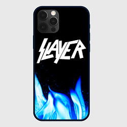 Чехол iPhone 12 Pro Slayer blue fire