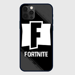 Чехол iPhone 12 Pro Fortnite glitch на темном фоне