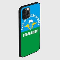 Чехол для iPhone 12 Pro Слава ВДВ!, цвет: 3D-черный — фото 2