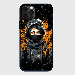 Чехол для iPhone 12 Pro Девушка в капюшоне - anime style, цвет: 3D-черный