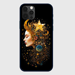 Чехол iPhone 12 Pro Богиня ночи - нейросеть