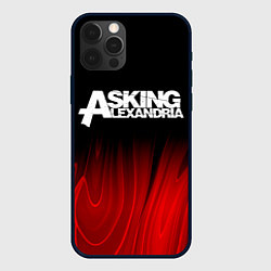 Чехол iPhone 12 Pro Asking Alexandria red plasma