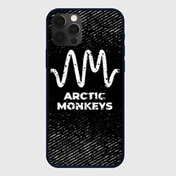 Чехол iPhone 12 Pro Arctic Monkeys с потертостями на темном фоне