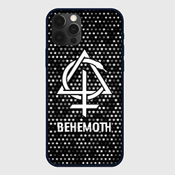 Чехол iPhone 12 Pro Behemoth glitch на темном фоне