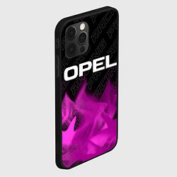 Чехол для iPhone 12 Pro Opel pro racing: символ сверху, цвет: 3D-черный — фото 2