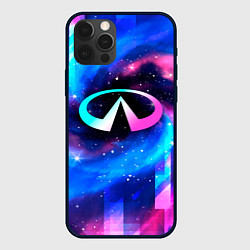 Чехол iPhone 12 Pro Infiniti неоновый космос