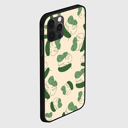 Чехол для iPhone 12 Pro Монстера абстракция, цвет: 3D-черный — фото 2