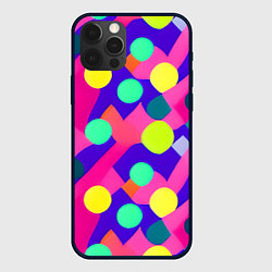 Чехол для iPhone 12 Pro Психоделическая абстракция, цвет: 3D-черный