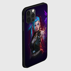 Чехол для iPhone 12 Pro Jinx art arcane league of legends, цвет: 3D-черный — фото 2