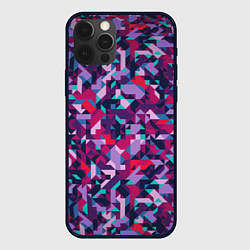 Чехол для iPhone 12 Pro Яркий орнамент, цвет: 3D-черный