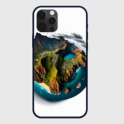 Чехол iPhone 12 Pro Планета с одним островом