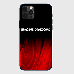 Чехол iPhone 12 Pro Imagine Dragons red plasma