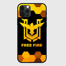 Чехол iPhone 12 Pro Free Fire - gold gradient