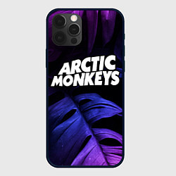 Чехол iPhone 12 Pro Arctic Monkeys neon monstera