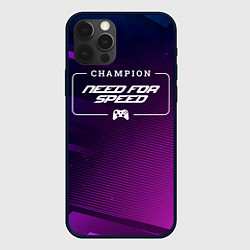 Чехол iPhone 12 Pro Need for Speed gaming champion: рамка с лого и джо