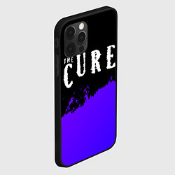 Чехол для iPhone 12 Pro The Cure purple grunge, цвет: 3D-черный — фото 2