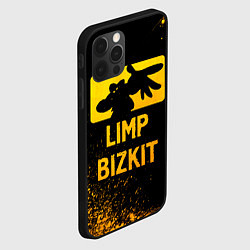 Чехол для iPhone 12 Pro Limp Bizkit - gold gradient, цвет: 3D-черный — фото 2