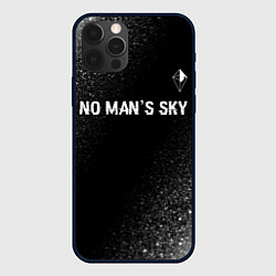 Чехол iPhone 12 Pro No Mans Sky glitch на темном фоне: символ сверху