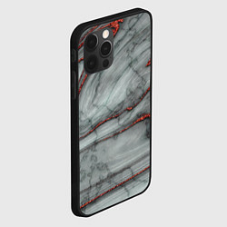 Чехол для iPhone 12 Pro Grey style pattern, цвет: 3D-черный — фото 2