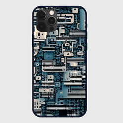 Чехол iPhone 12 Pro Механическая конструкция паттерн