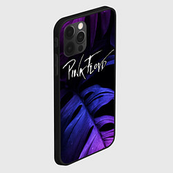Чехол для iPhone 12 Pro Pink Floyd neon monstera, цвет: 3D-черный — фото 2