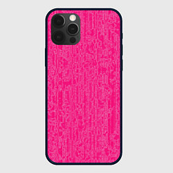 Чехол для iPhone 12 Pro Очень розовый, цвет: 3D-черный