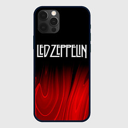 Чехол для iPhone 12 Pro Led Zeppelin red plasma, цвет: 3D-черный
