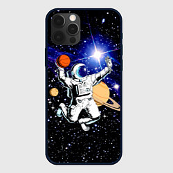 Чехол iPhone 12 Pro Космический баскетбол