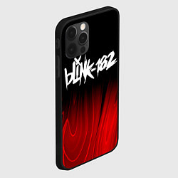 Чехол для iPhone 12 Pro Blink 182 red plasma, цвет: 3D-черный — фото 2